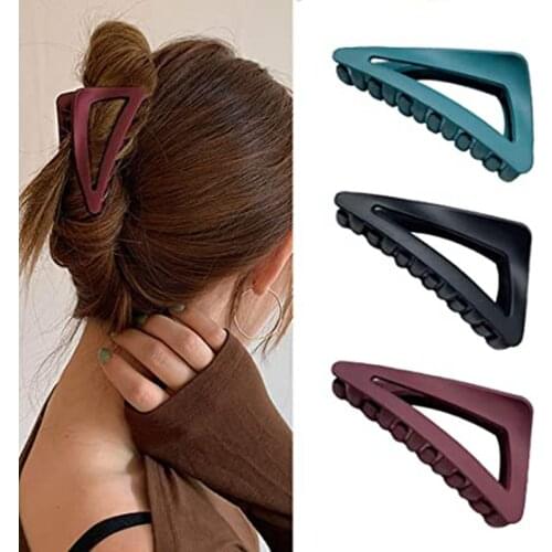 New Fashion Headwear Colorful Hairpins Hair Clip Crab Hair Claws For Women Girl Simple and Elegant Clamp Women Hair Accessories