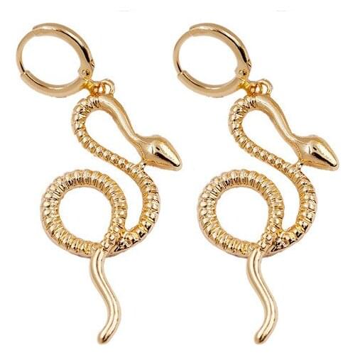 10 pair /lot jewelry fashion jewelry metal alloy anime snake earrings for women 2020