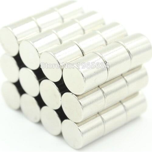 50pcs Neodymium N35 Dia 6mm X 6mm Strong Magnets Tiny Disc NdFeB Rare Earth For Crafts Models Fridge Sticking magnet 6x6mm