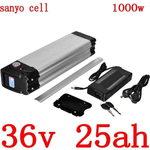 36V 500W 1000W Ebike Battery 36V 20AH Electric Bike Battery 36V 20AH 21AH 25AH 28AH Lithium Battery use sanyo cell+2A charger