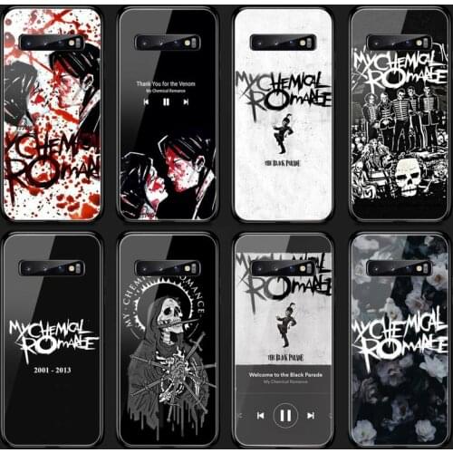 Hrmes My Chemical Romance Phone Case Tempered Glass For Samsung S20 Plus S7 S8 S9 S10E Plus Note 8 9 10 Plus A7 2018