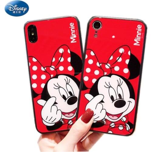 DISNEY Mickey silicone case for iPhone 11 Pro Xs Max iPhone SE 2020 7 8 11 Official Liquid Silicon 360 Full Cover zz0503-3