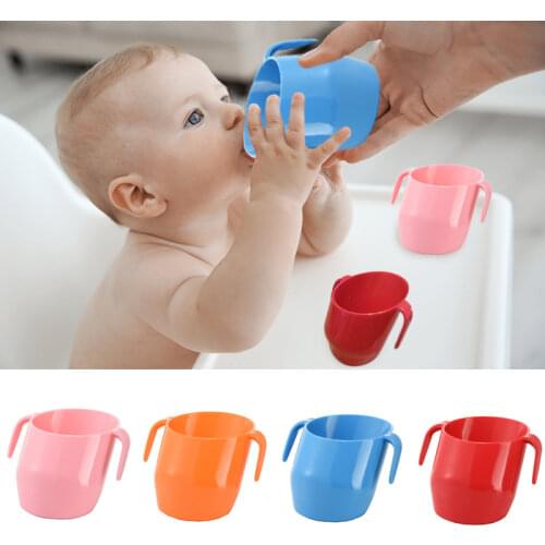 Baby Insulation Oblique Mouth Cup Leakproof Infant Learning Drinking Cups Tumble Resistant Baby Drinking Cups for Baby Kids