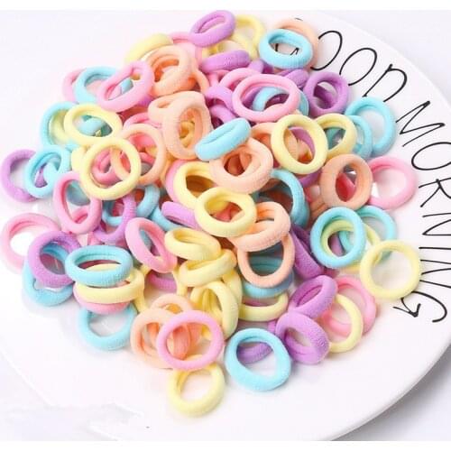 50-100pcs/lot Kids children Elastic Hair Bands Fashion Seamless Diameter Headwear Girls Hair Accessories hairbands accessory
