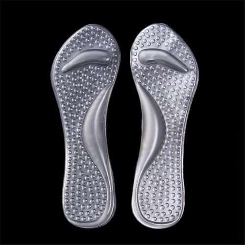 Hot Sale Transparent Silicone Insoles High Heels Foot Cushion Arch Support Shoes Pads