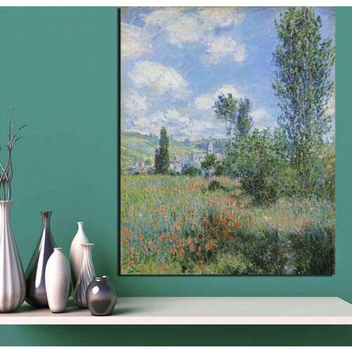 Claude Monet View Wall Art Canvas Posters And Prints Canvas Painting Decorative Pictures For Office Living Room Home Decoration