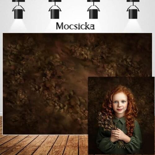 Brown Abstract Texture Portrait Backdrop Studio Vintage Old Master Wedding Background Newborn Birthday Cake Smash Photo Shoot