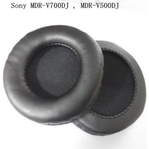 Linhuipad 90mm PU Leather Ear Cushions headset Sponge Ear Pads Ear Covers 9cm for MDR V-700DJ V500DJ 2000PCS/lot
