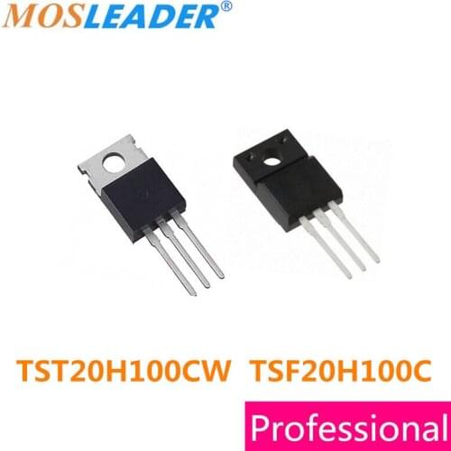 Mosleader 50pcs TST20H100CW TO220 TSF20H100C TO220F TST20H100C TST20H100 TSF20H100 20H100 DIP High quality Schottky