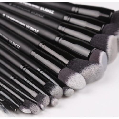 7pcs Luxury Black Pro Makeup Brushes Set Face Cosmetic Foundation Powder Blusher Eyeshadow Make Up Brush Tool