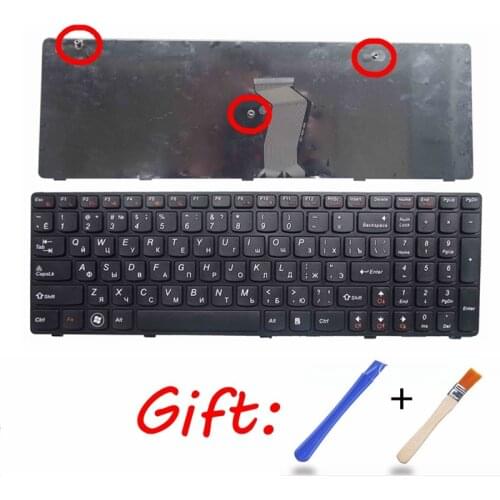Russian laptop keyboard for LENOVO G580 Z580A G585 Z585 G590 Z580 MP-10A33SU-686CW RU notebook replace with frame black