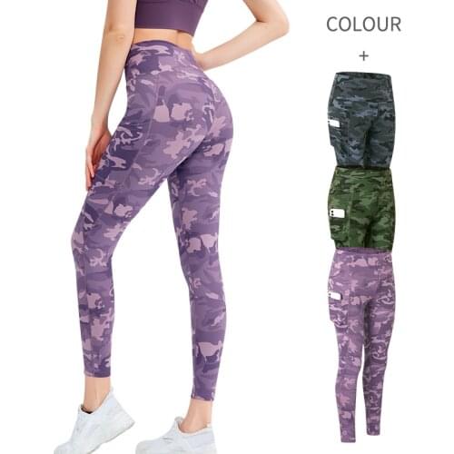 Sexy Gym Sport Leggings Women Fitness Pants High Waist Yoga Pants Camouflage Trousers Stretchy Sport Leggings Girl Gym Pants