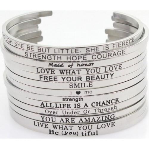 SIDING JEWELRY Engraved Bracelets