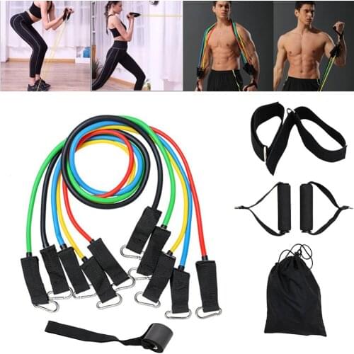 Sport Equipment High Quality Fitness Resistance Bands Tubes Yoga Pull Rope Gum Workout Exercise Bands Gym Sport Rubber Expander
