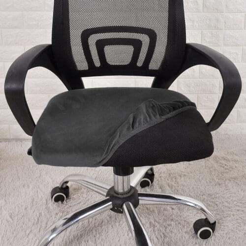 Swivel Rocking Chair Cover Spandex Polyester Fabric Solid Color Chair Cover Spandex Universal Size Thickened Plush Chair Covers