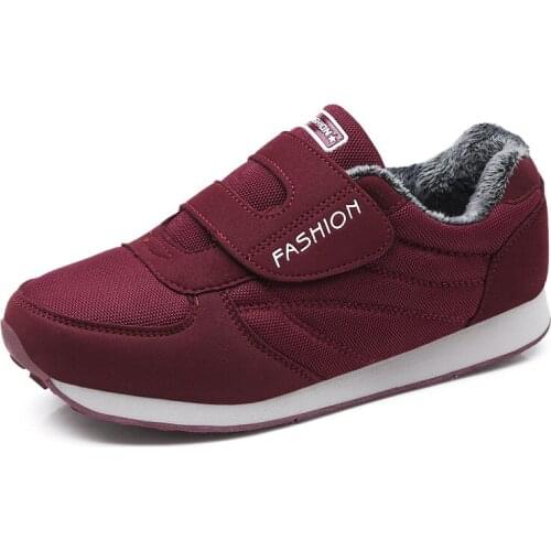 Chaussures Femme 2020 Winter Plush Women Tennis Shoes Female Warm Outdoor Jogging Gym Shoes Stable Athletic Fitness Trainers