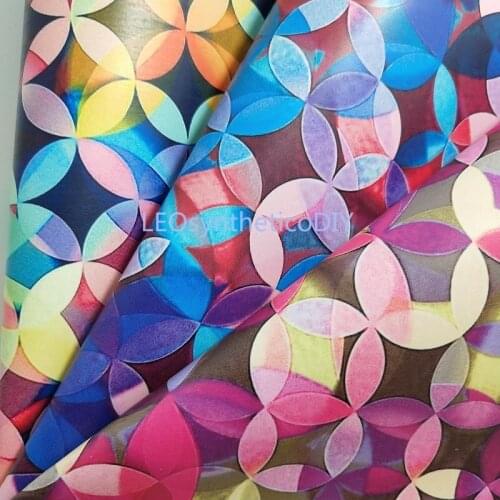 1PC 21X29CM Synthetic Letaher, Cuero Sintetico Printed Leather For Making Bows Accessories LEOsyntheticoDIY S242A