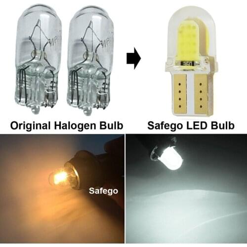 2@#Car Interior Reading Dome Lamp Turn Signal Light Car Accessories 2Pcs Led Car Parking Lights Auto Wedge Turn Side Bulbs