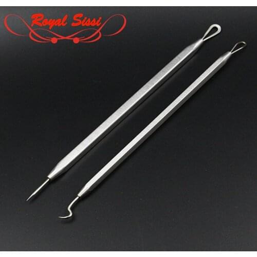 2pcs/set new developed fly tying bodkins tools kit straight tip&hooked tip assorted 304 stainless steel material fly tying tools