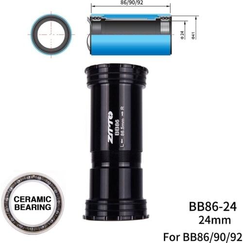 BB86 24 Press Fit Thread Lock Bottom Bracket ceramic bearing Thread lock For MTB Road Bike BB92 BB90 24mm Crankset chainset