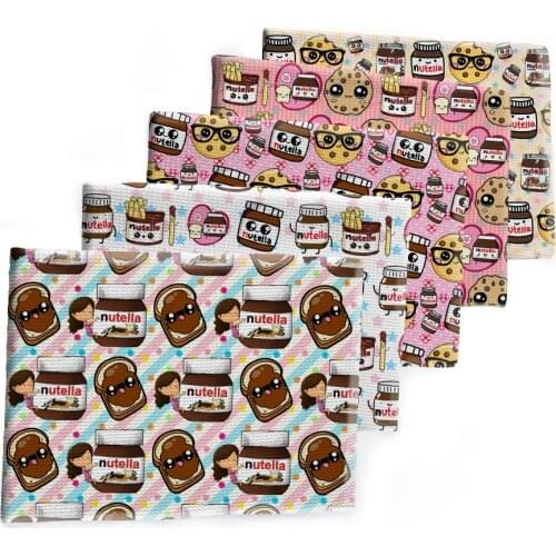 50*145cm Chocolates Cookies Bullet Textured Liverpool Patchwork Tissue Kids home textile