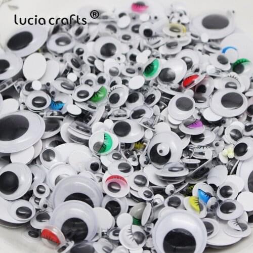 50g/lot 4-20mm Mixed Googly Eyes Wiggle Self-Adhesive Eyes Eyeballs For DIY Dolls Kids Toy Scrapbooking Crafts Accessories K0807