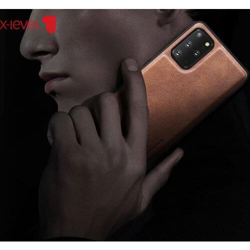 For Samsung Galaxy S20 Plus S20 Ultra S20 Phone Case High Quality Classi PU Leather Back Cover Soft edge TPU X-level