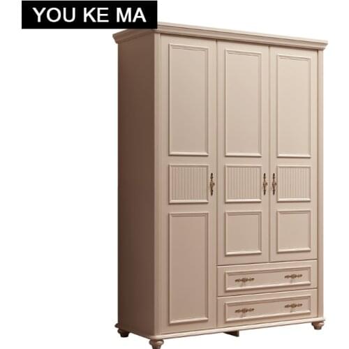 Childrens wardrobe boys and girls home bedroom vertical hinged door two-door three-door wardrobe small apartment storage locker