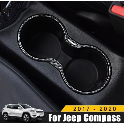 For Jeep Compass 2017 2018 2019 2020 ABS Water Cup Bottle Frame Holder Organizer Car Interior Glass Shelf Container Accessories