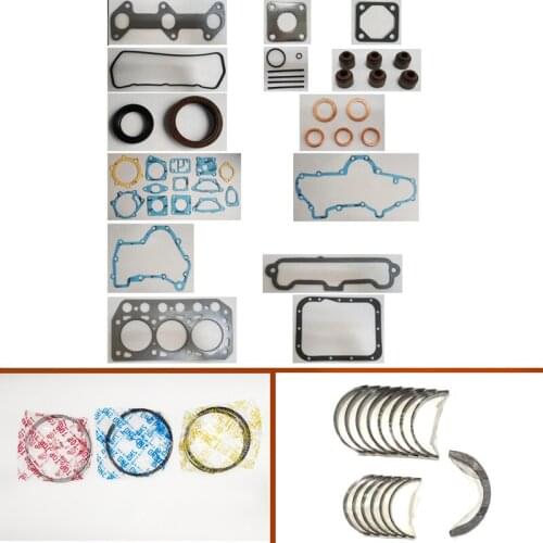 K3F engine complete overhaul full gasket set kit main crankshaft connecting conrod con rod bearing piston ring for Mitsubishi