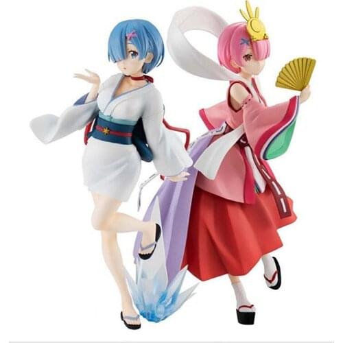 Anime Figure Re:Life in a different world from zero Rem Snow Girl Model Action Figure Kaguya Kiramm PVC Birthday Toys
