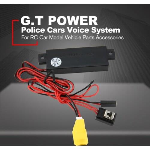 G.T POWER RC Cop Police Cars Voice System Audio Sound Simulator for RC Car Model Vehicle Parts Accessories