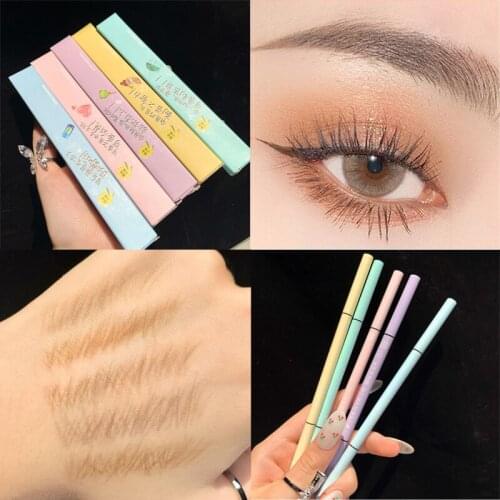 5 Color Grey Brown Eyebrow Pencil Waterproof Long Lasting Eyebrow Tint Double Ended Natural Eye Brow Pen Makeup Pigment Cosmetic