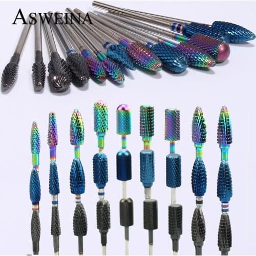 Carbide Nail Drill Burr Rotary Frees Bit Nails Files Manicure Milling Cutter Bits For Electric Machine Accessories Tools