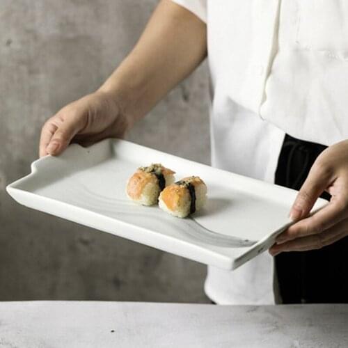 Chinese hand-painted dinner plate Korean tableware dinner plate dessert plate dry soak plate tea plate Kung Fu ceramic plate