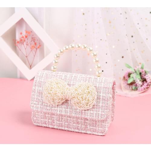 Korean Kids Mini Handbags Tote Cute Girls Princess Crossbody Bag Kawaii Little Girl Small Coin Wallet Pouch Baby Party Purse