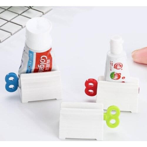 Creative Toothpaste Squeezer Dispenser Facial Cleanser Tube Toothpaste Rolling Toothpaste Holder Bathroom Accessories Set home