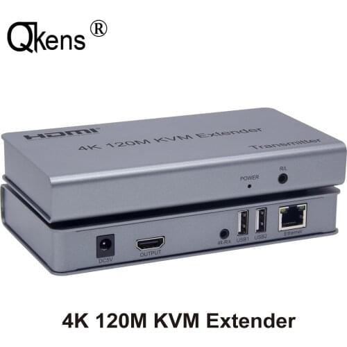 4K 120M KVM HDMI Extender By RJ45 Ethernet Cat5e Cat6 Cable Converter TX RX Support USB Mouse Keyboard Extension Touch Screen