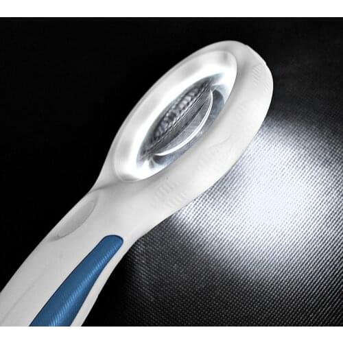 Cold Light Lamp Magnifying Glass Portable LED Tattoo Beauty Lamp Lighted Magnifier Handheld Facial Skin Moisture Detector Loupe