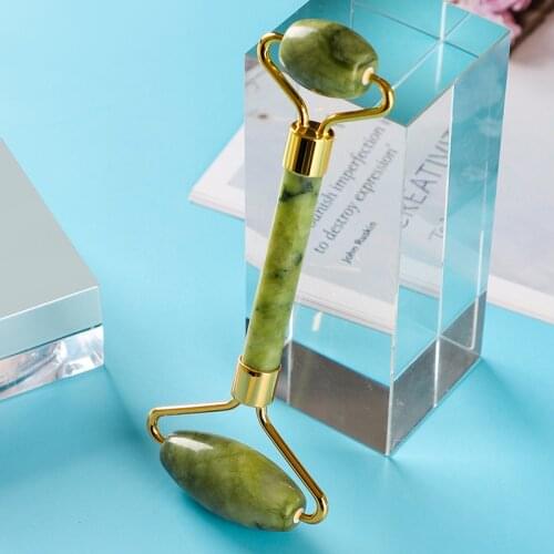 Facial Massager Jade Roller Natural Stone Face Roller Skin Care Massage for Eye Face Gua Sha Fade Wrinkles Lifting Beauty