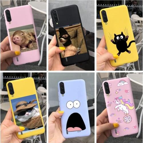 Cute Candy Painted Cover For Xiaomi Mi CC9 CC9E CC9Pro Silicone Soft TPU Cover Case For Xiaomi Mi CC9 E CC9e CC9 Pro Phone Cases