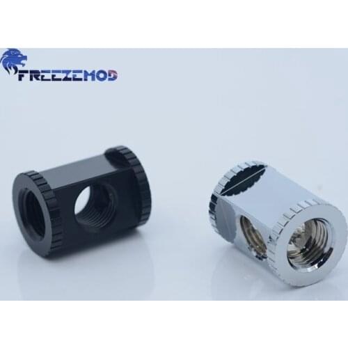 FREEZEMOD G1/4'' Multi-channel 4-way internal thread rectangular adapter computer pc water cooler fitting.BDT-4T