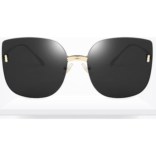 New 2020 sunglasses for womens big glasses frameless GM Sunglasses