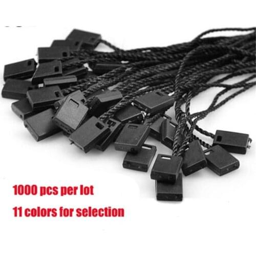 Plastic Loop Lock String Fastener Cord tie Plastic Snap Lock Seal polyester tag holder rope commodity tag sling