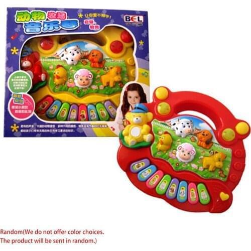 Popular Musical Instrument Keyboard Toys Portable Baby Kids Animal Farm Music Piano Developmental Toy Children Gifts