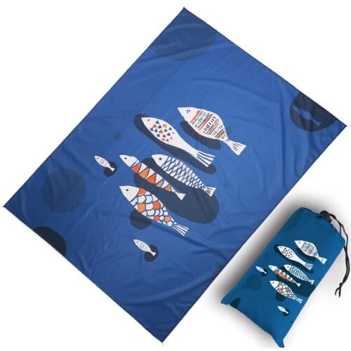 Portable Pocket Picnic Mat Waterproof Sand Beach Mat Outdoor Camping Folding Blanket Picknick Tent Cover Bedding Bed