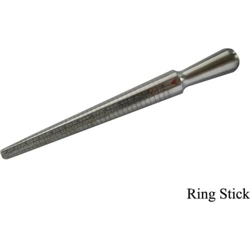 Silver Ring Gauge Stick & Mandrel Stick for Measuring Ring Sizer Finger Jewelry & watch Tool