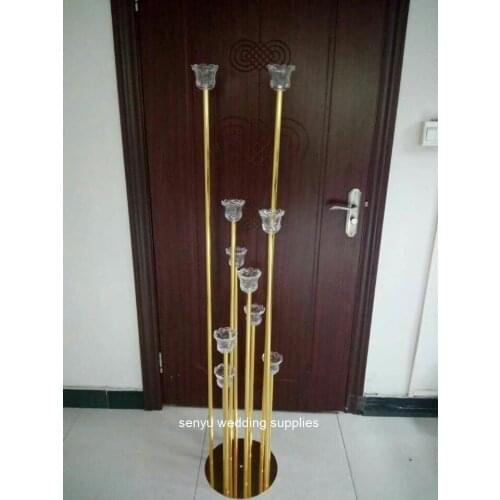 Wedding Decoration Flower Stand Wedding Aisle Crystal glass cup Pillars Wedding Walkway Stand Centerpiece for Party Marriage