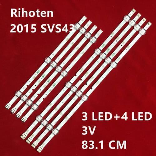 LED Backlight Lamp strip For Samsung TV UA43J51SWAJXXZ 2015 SVS43 FCOM FHD DOE B RIGHT REV1.0 150309 LM41-00120T LM41-00120U