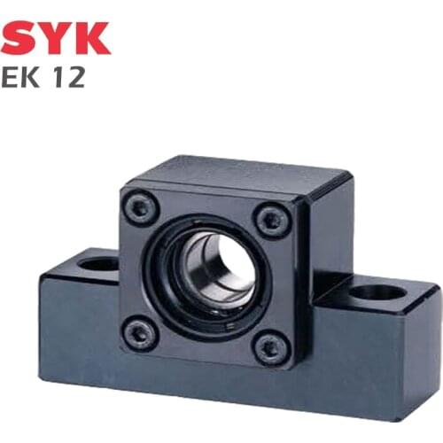 SYK Support Unit EKEF Professional EK12 fixed-side C7 C5 C3 for ballscrew TBI sfu 1604 1605 1610 Premium CNC Parts Spindle End